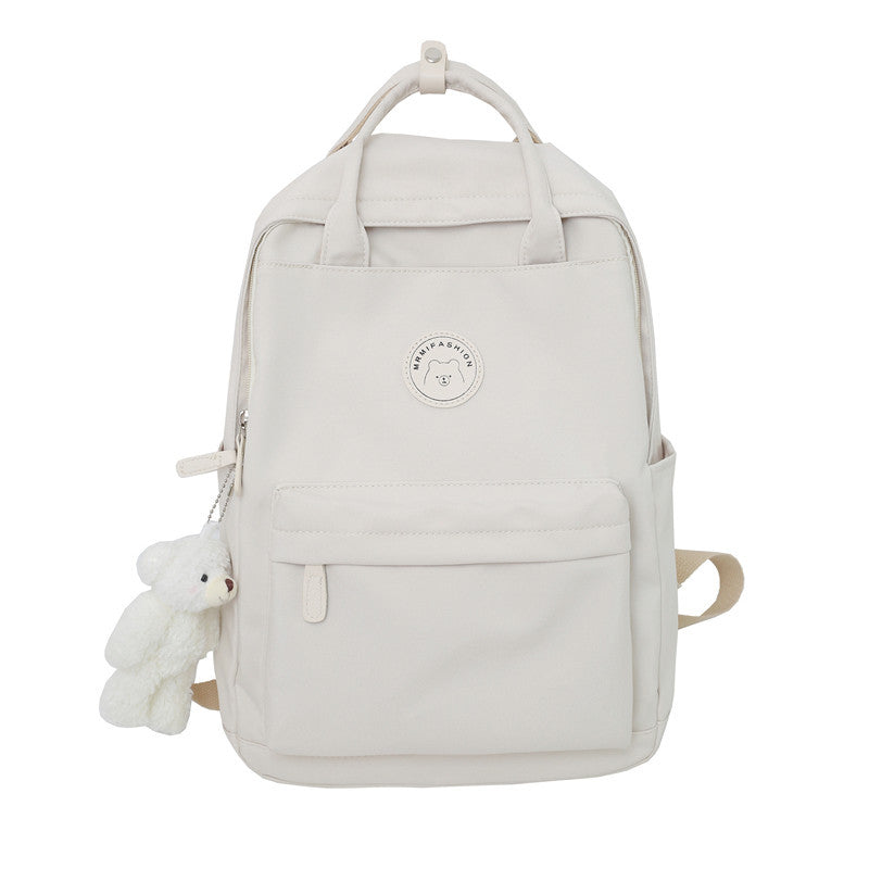 Women's Style Korean High Fashionable Large Capacity Solid Backpacks