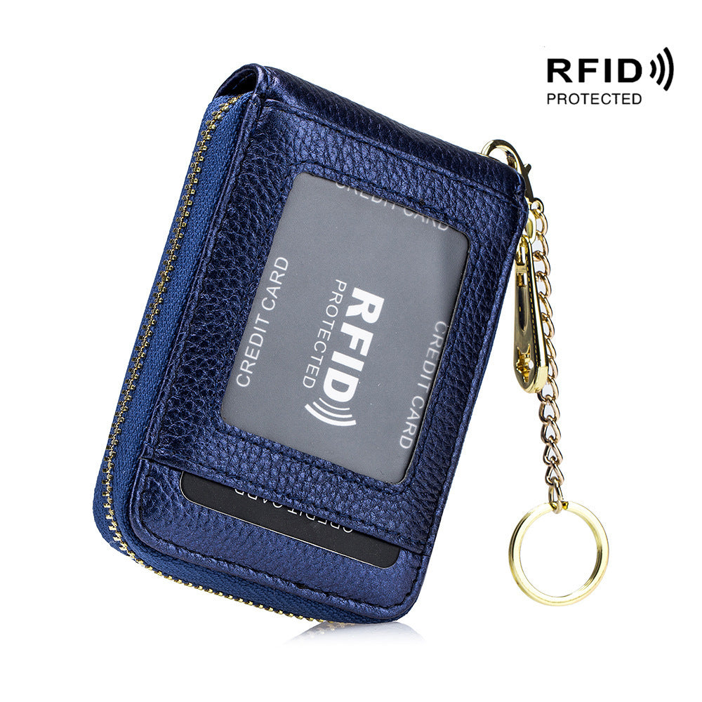 Women's & Men's & Leather Expanding Bank Card Holder