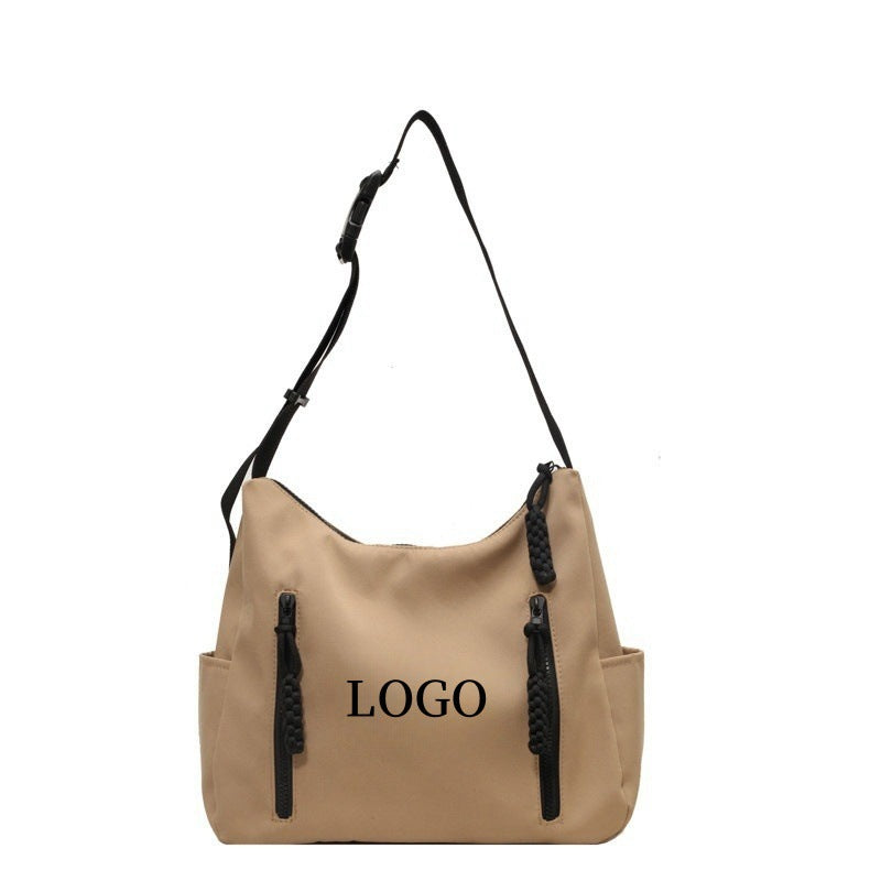 Large Capacity Simple Stitching Korean Style Shoulder Bags