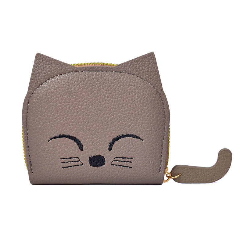 Women's Cat Cute Multiple Slots Advanced Cartoon Ladies Wallets