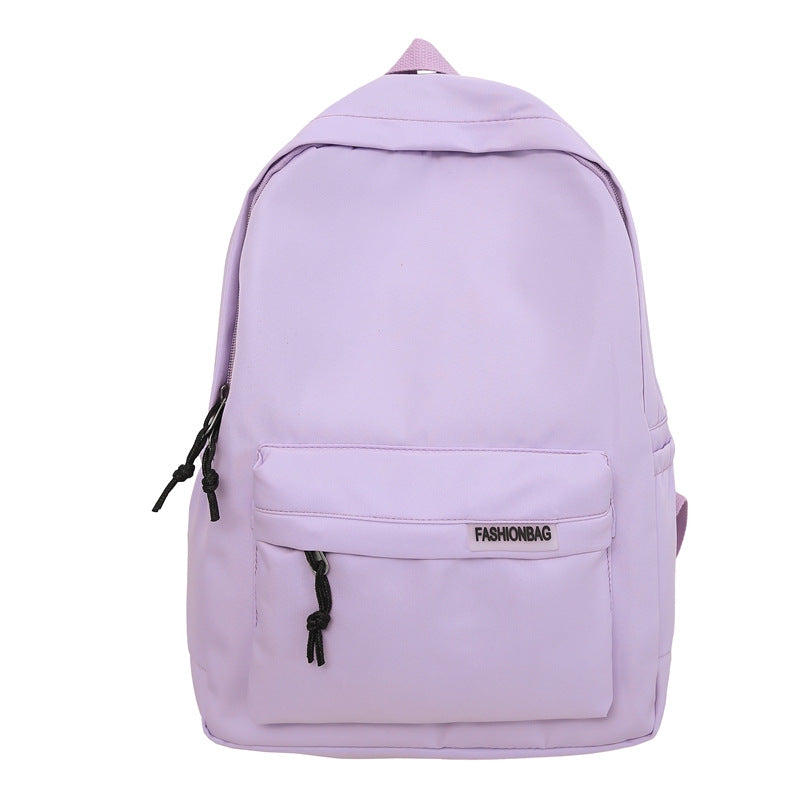 Women's & Men's & Solid Color Nylon Versatile Large Backpacks