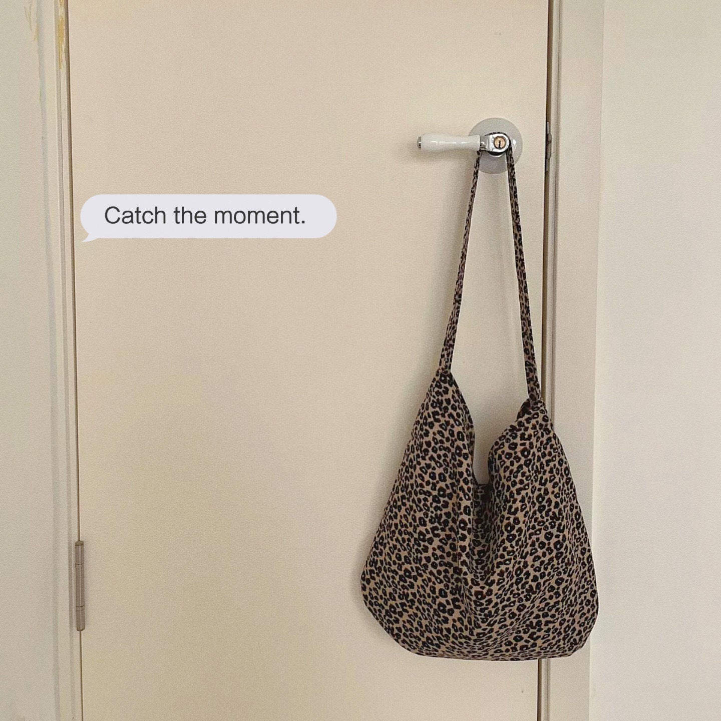 Leopard Print Western Style One Fashion Canvas Female Shoulder Bags