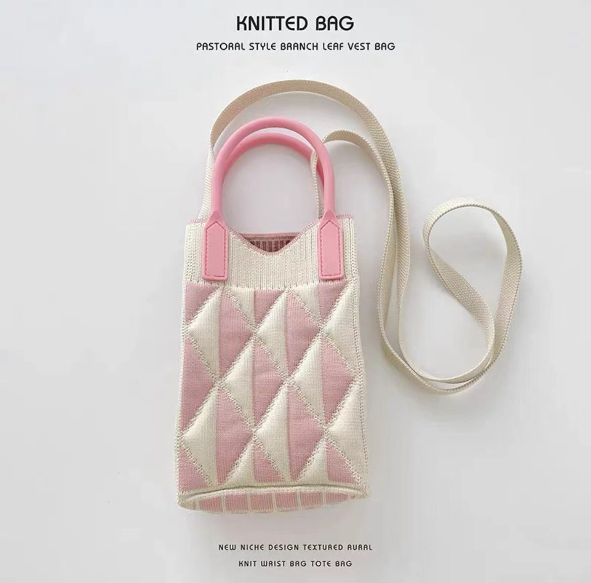 Knitted Portable Hand Female Korean Niche Crossbody Bags