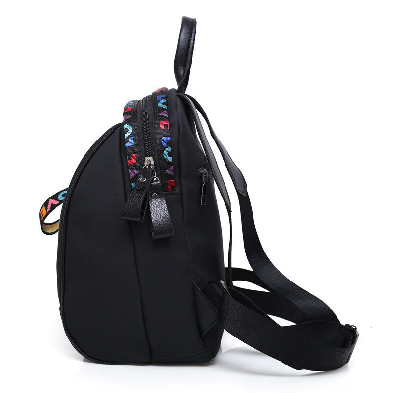 Women's Oxford Cloth Spring Korean Fashion Ribbon Solid Color Backpacks