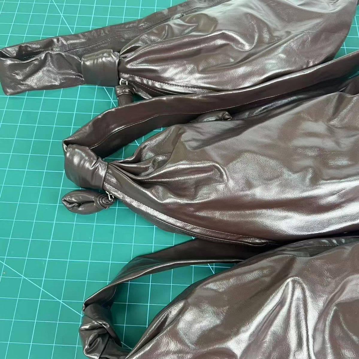 Croissant Texture Feeling First Layer Genuine Crossbody Bags