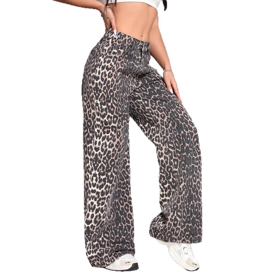 Straight Casual Trousers Spring American Retro Women's Jeans