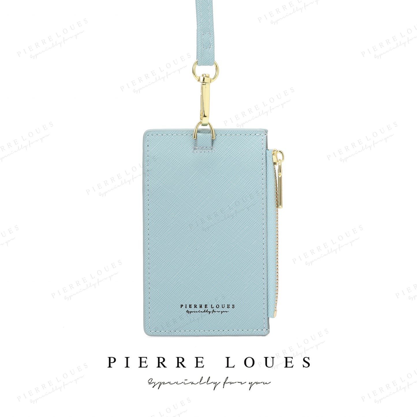 Zipper Clamp Large Capacity Slot Litchi Pattern Card Holder