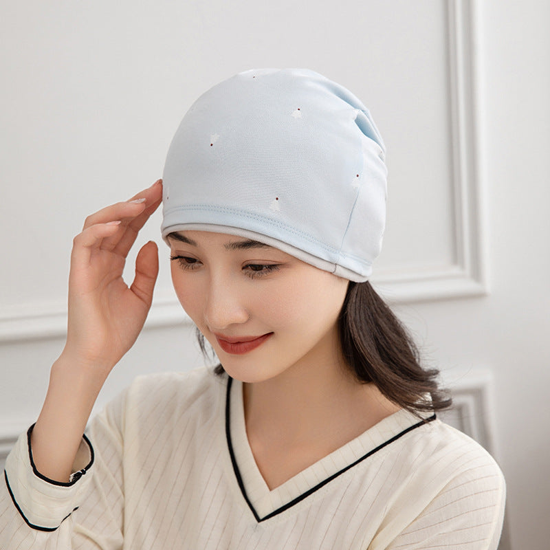 Confinement Cap Printed Hat Headscarf Cotton Bags