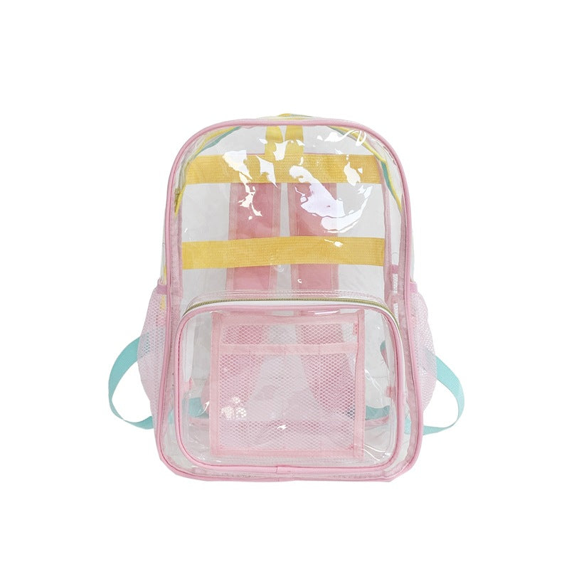 Color Dopamine Contrast Transparent Korean Fashion Backpacks