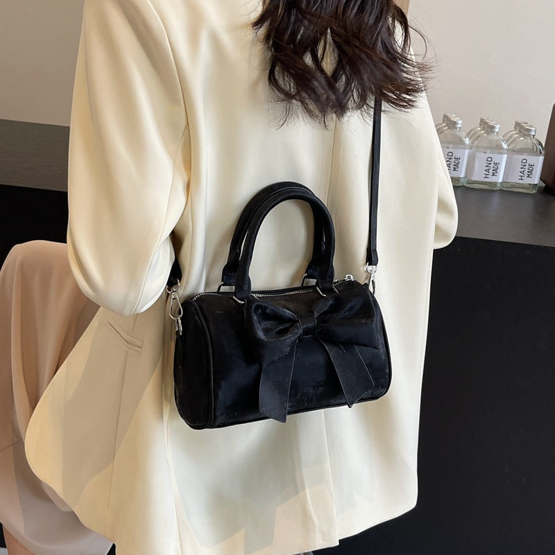 Women's Design Korean Style Bowknot Portable Boston Bags