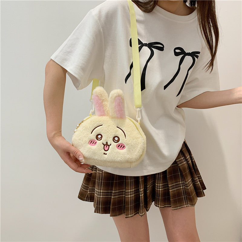 Graceful Attractive Cartoon Cute Plush Portable Crossbody Bags