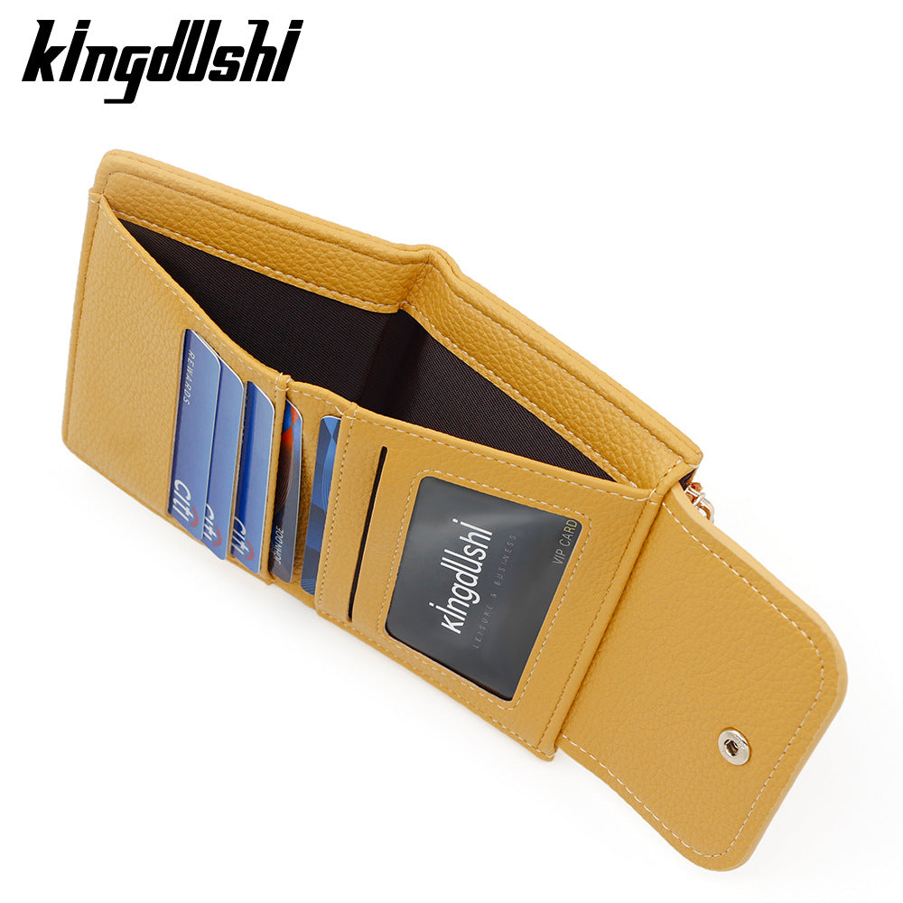 Women's Zipper Niche Creative Style Multifunctional Fashion Litchi Ladies Wallets