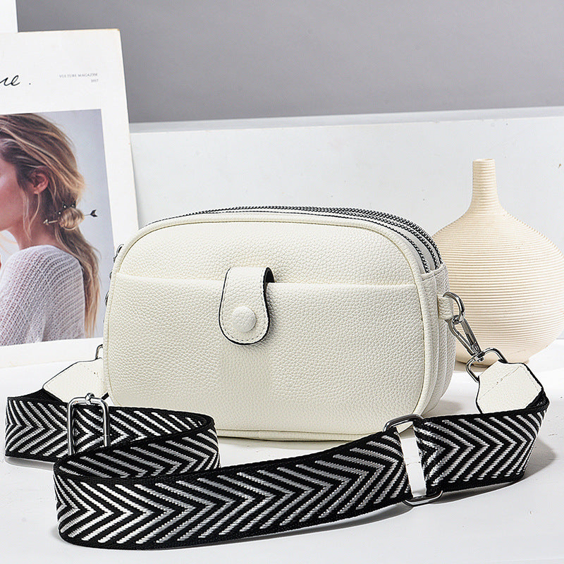 Women's Popular Summer Mom Style Soft Leather Shoulder Bags