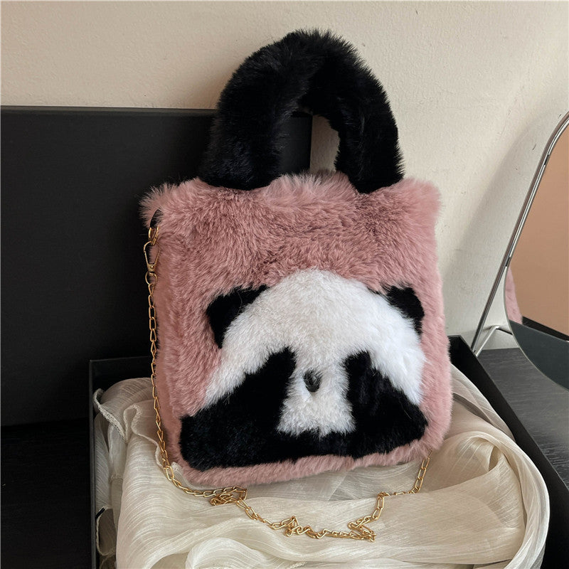 Women's Mini Fur Cute Hand Carrying Korean Crossbody Bags