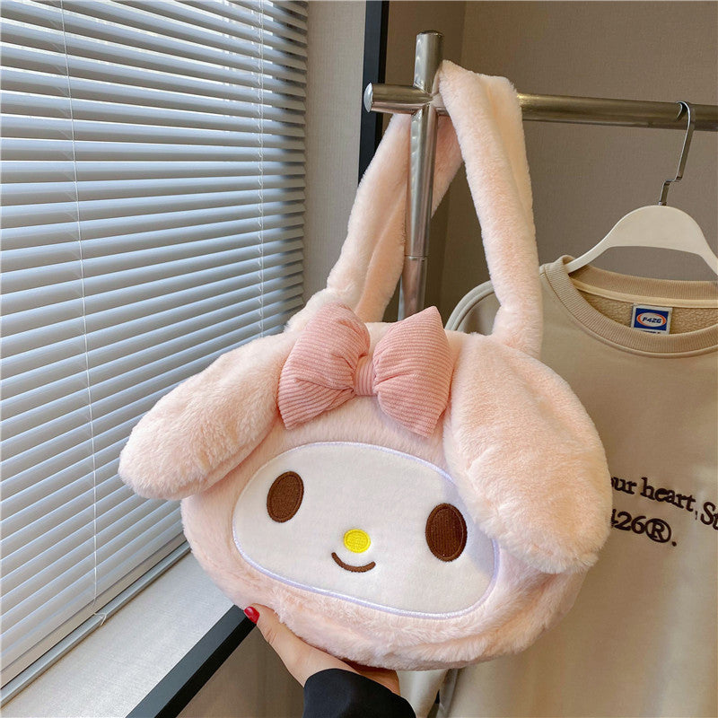 Cute Little Monster Plush Large Capacity Shoulder Bags