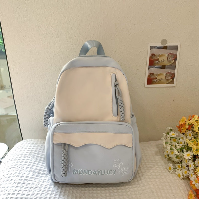 Soft Bubble Show Female College Convenient Backpacks