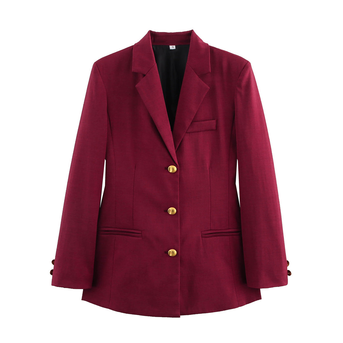 Women's Comfortable Classy Plaid Long Sleeve Blazers