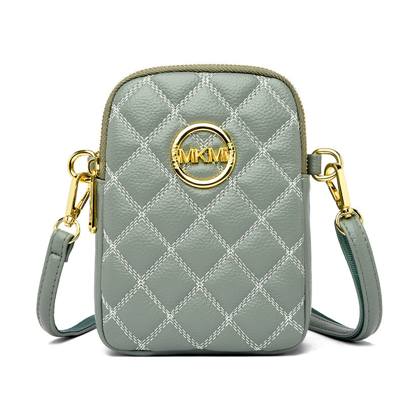 Women's Summer Soft Leather Simple Independent Mobile Bags