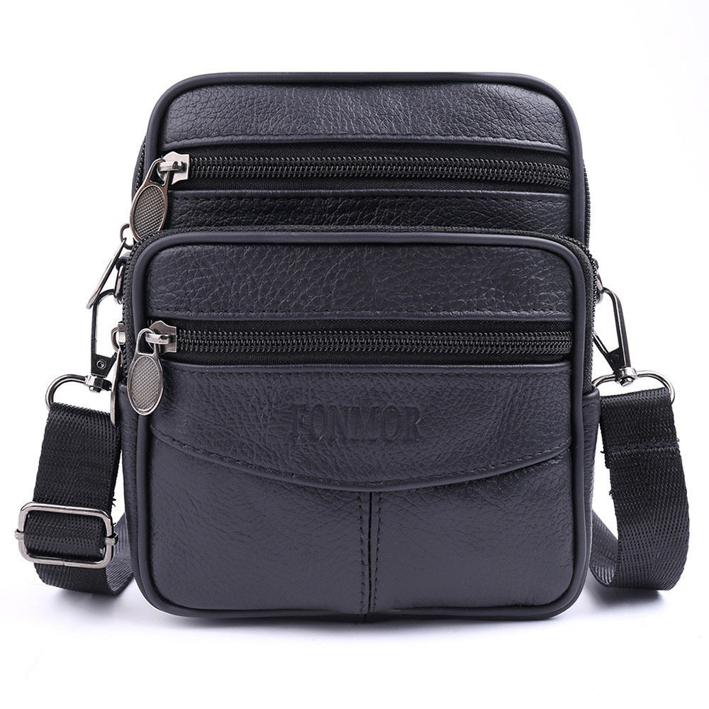 Men's Versatile Genuine Leather First Layer Bags