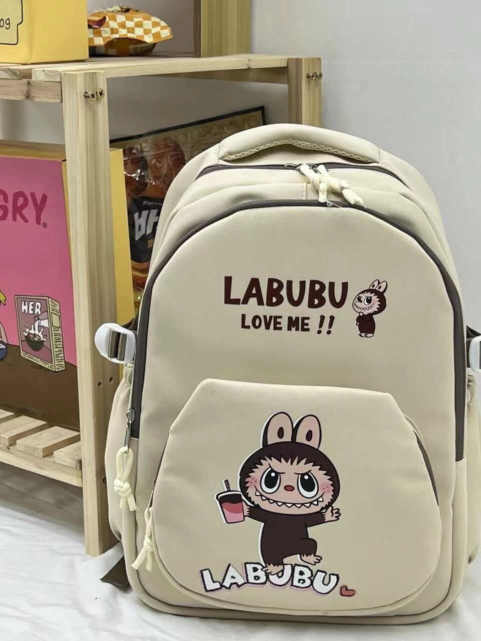 Large Capacity Burden Reduction Automobiles Curtain Middle School Students' Schoolbags