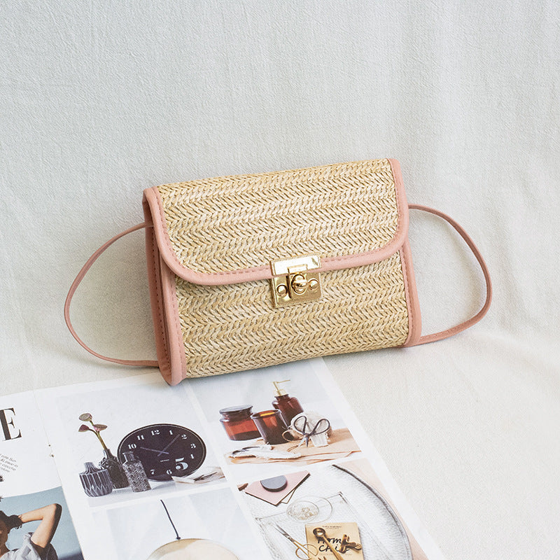 Women's Glamorous Comfortable Popular Innovative Straw Crossbody Bags