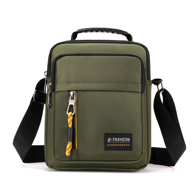 Men's Simple Waterproof Trend Contrast Color Korean Men's Shoulder Bags