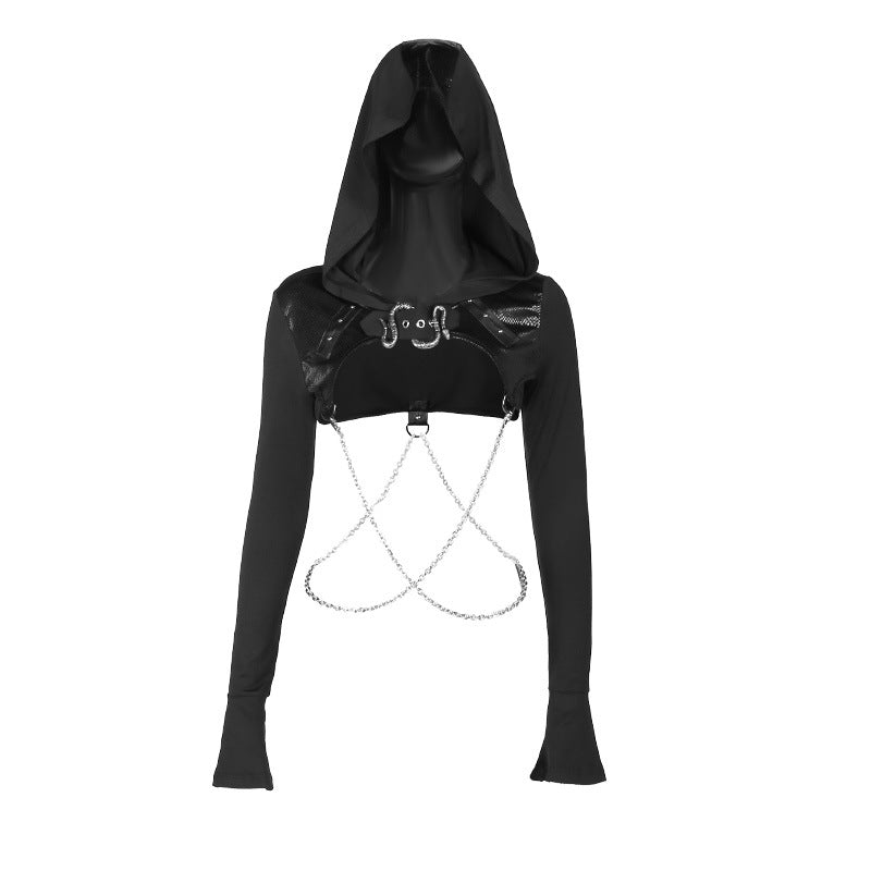 Women's Summer Street Style Hipster Chain Gilding Design Blouses