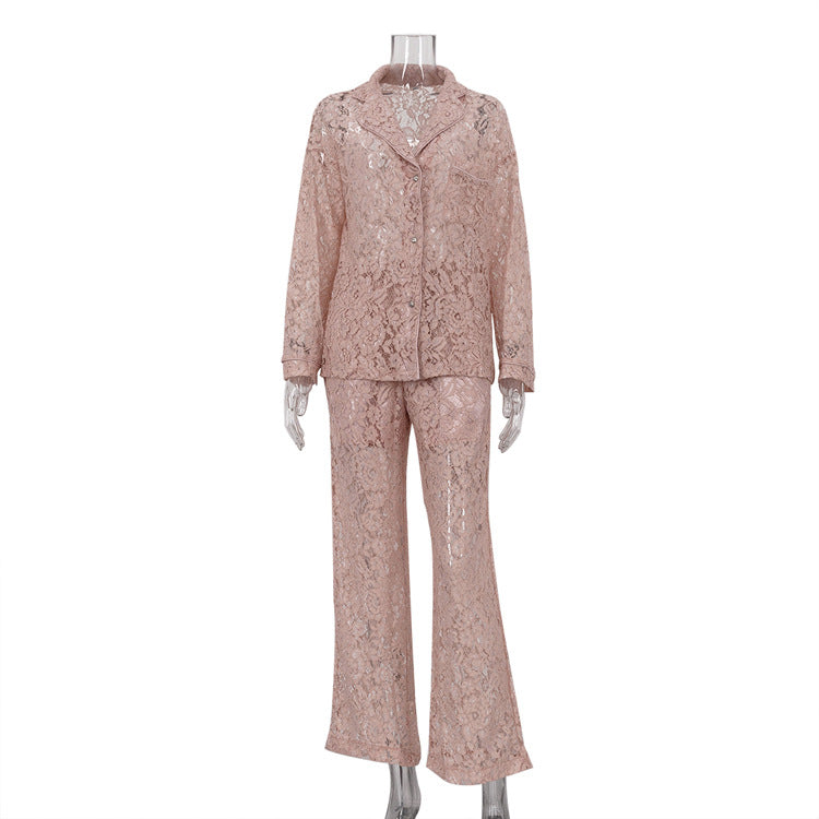 Women's Two-piece Set Sexy Hot Fashion Polo Collar Suits