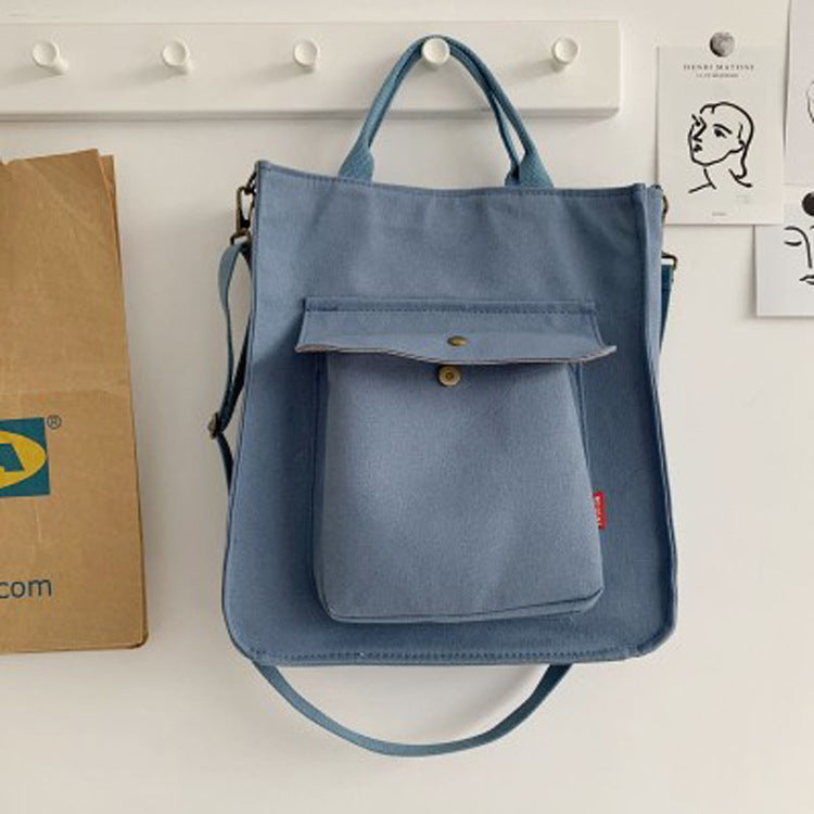 Corduroy Female Canvas Large Capacity Artistic Crossbody Bags