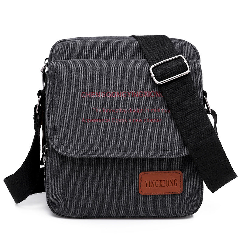 Men's Fashion Trendy Canvas Korean Style Men's Shoulder Bags