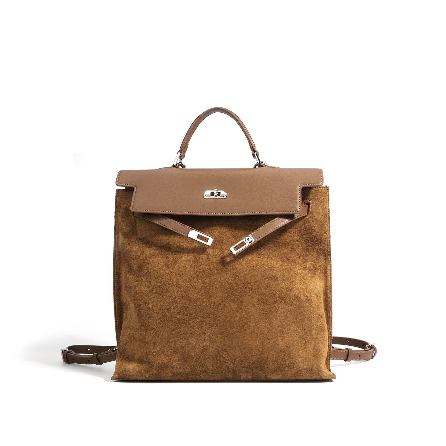 Korean Style Suede Large Capacity Kelly Backpacks