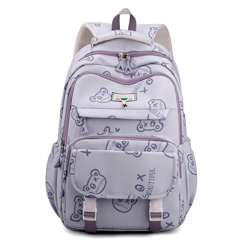Female Cute Printing Large Capacity Leisure Backpacks