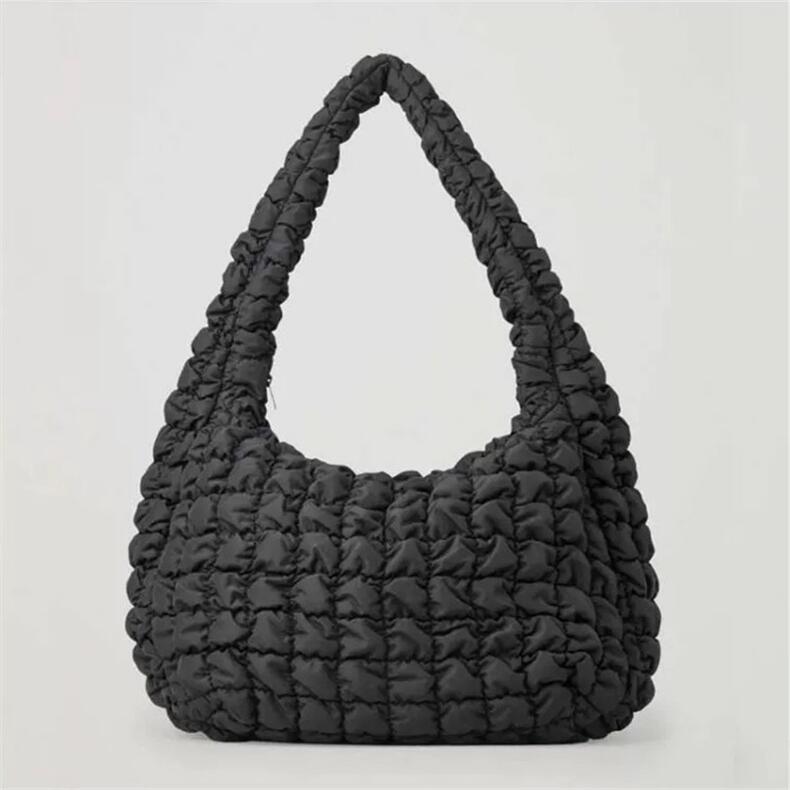 New Creative Cloud Puff Pleated Portable Shoulder Bags