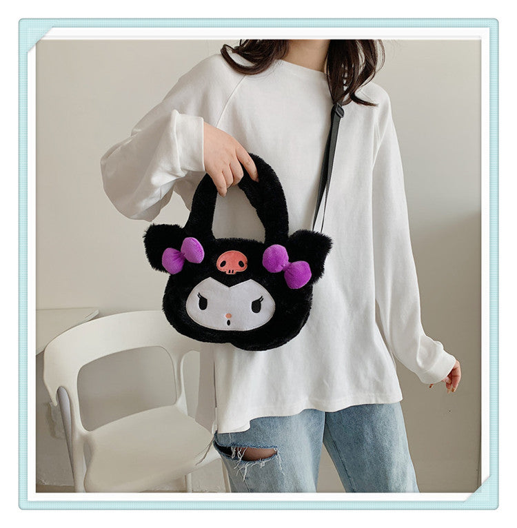 Crayon Rabbit Plush Cute Left Guard Door Pig Crossbody Bags