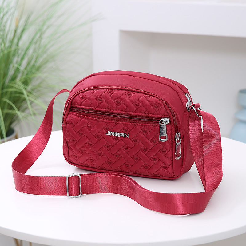 Women's Silk Cloth Letters Fashion Solid Color Crossbody Bags