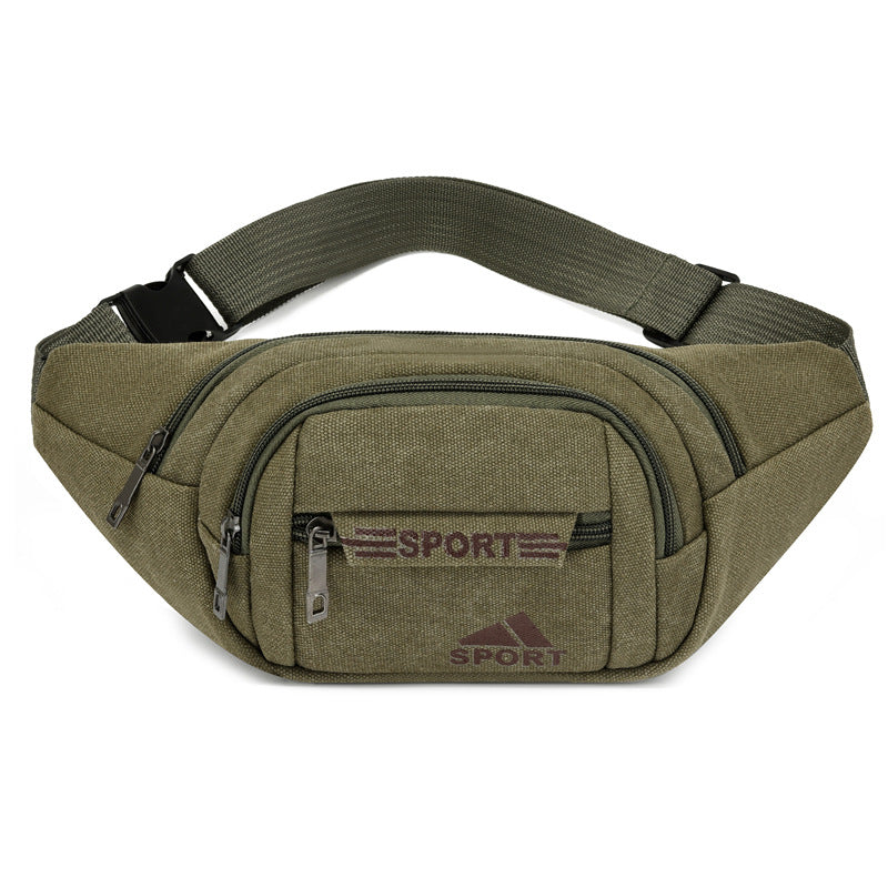 Women's & Men's & Canvas Multifunctional Mobile Construction Site Men's Waist Packs