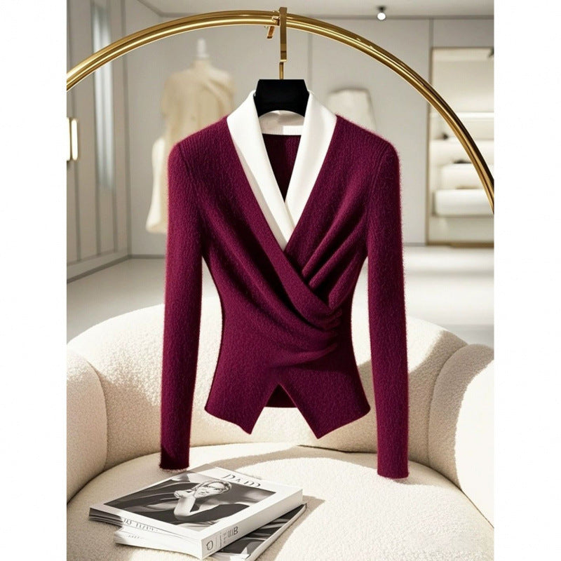 Women's High Sense Lightly Mature Design Long Sweaters