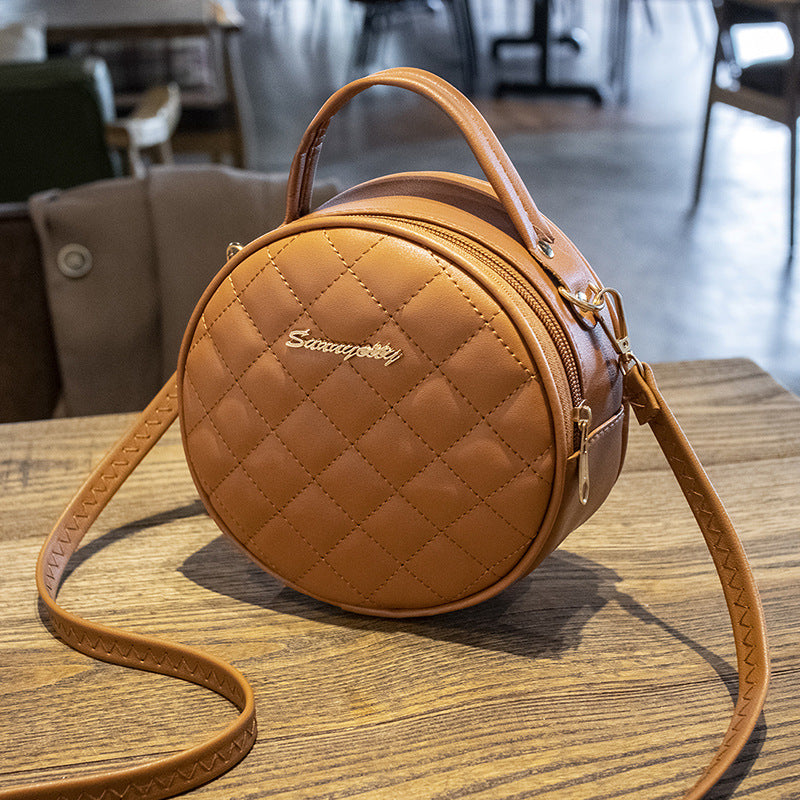 Women's Charming Embroidered Round Trend Mini Shoulder Bags