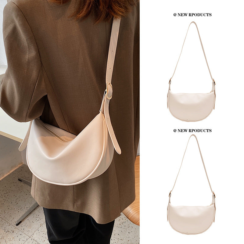 Women's Advanced Texture Summer Fashion Design Saddle Crossbody Bags
