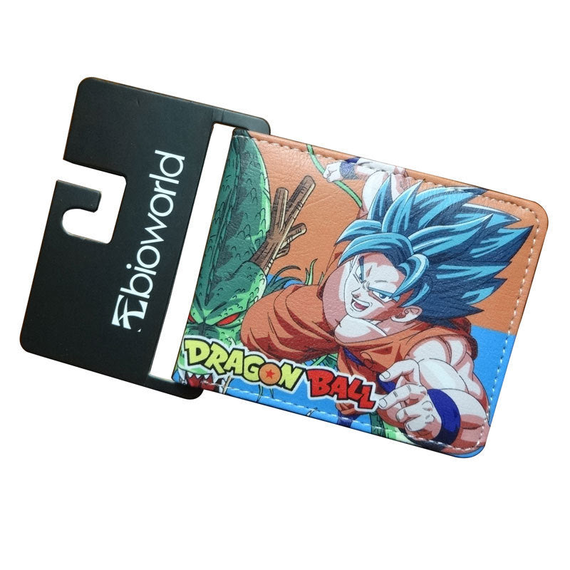 Dragon Ball Short Fold Super Leather Ladies Wallets