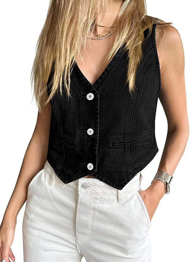 Elegant Women's Fashion Casual Denim Summer Women's Vest