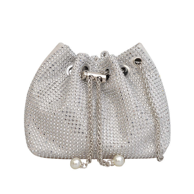 Women's Diamond Simple Stylish Large Capacity Rhinestone Shoulder Bags