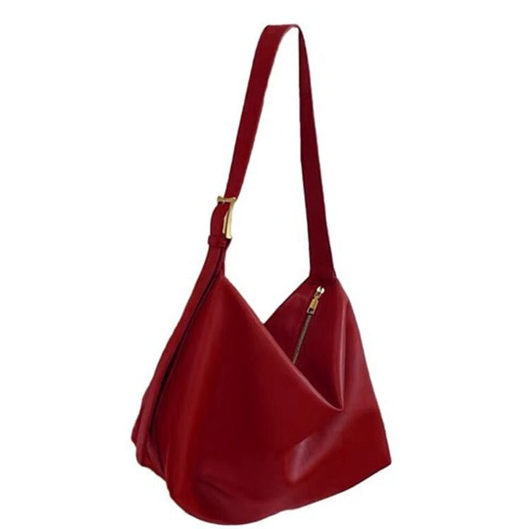 Women's Red Retro Bridal Wedding Large Capacity Tote Bags