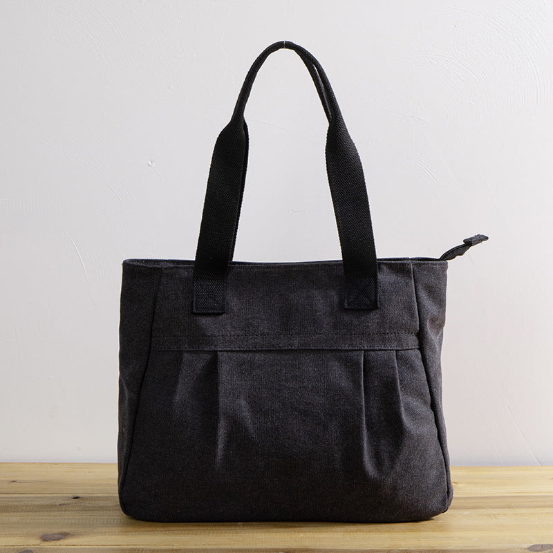 Women's Large Capacity Canvas Simple Retro Shoulder Bags