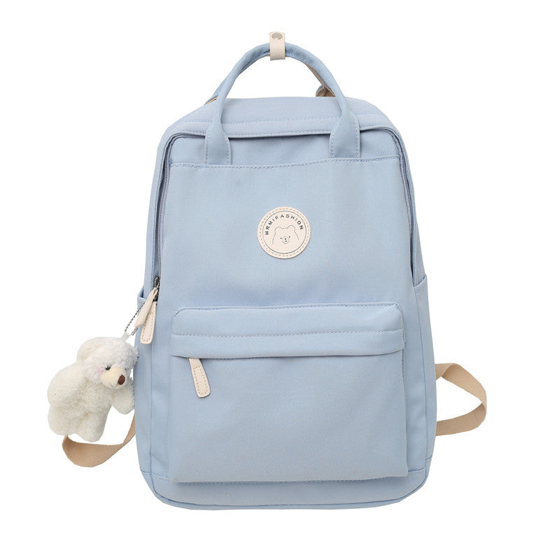 Women's Style Korean High Fashionable Large Capacity Solid Backpacks
