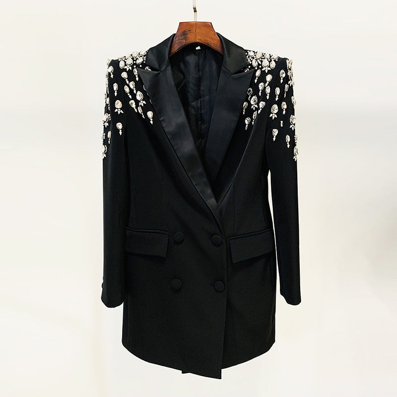 Early Autumn Fashion Handmade Beads Rhinestones Blazers