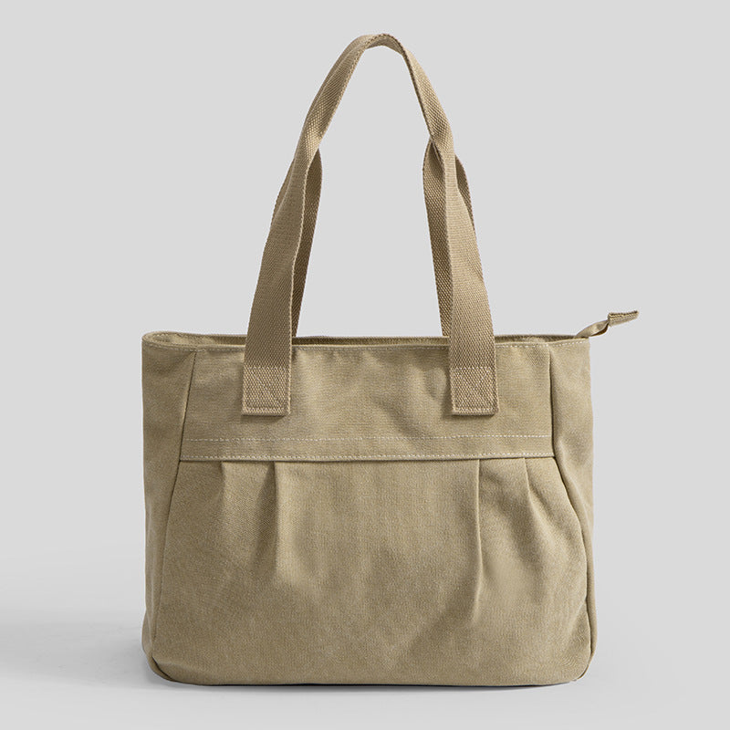 Women's Large Capacity Canvas Simple Retro Shoulder Bags