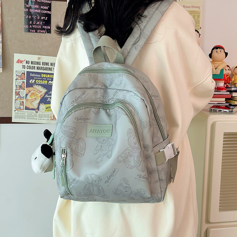 Schoolgirl Niche Korean Style Lightweight Printing Backpacks