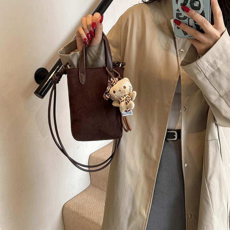 Design Frosted Vintage Portable Fashion Wear Crossbody Bags