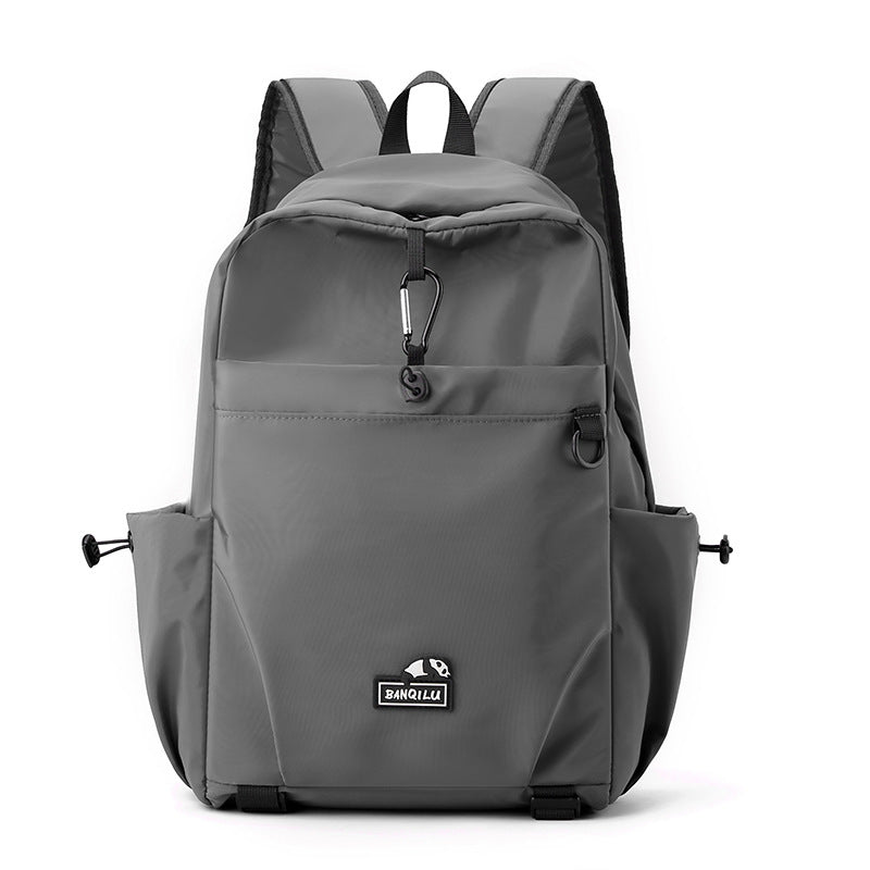 Women's & Men's & Solid Color Frosted Texture Large Backpacks
